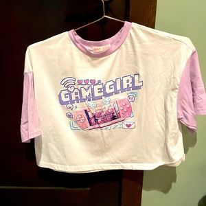(5 for $10) ROMWE gamer girl tee